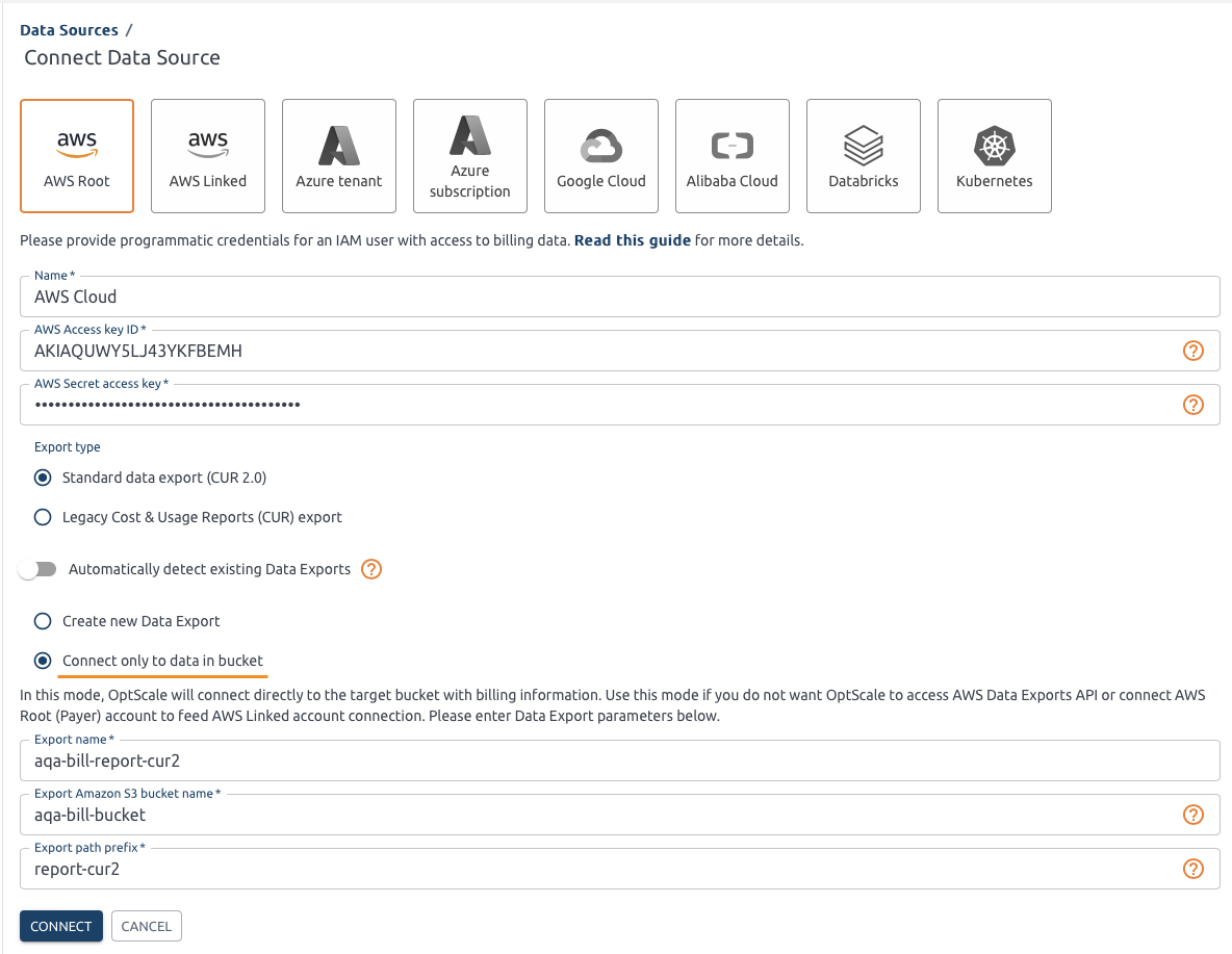 Connect Data Source